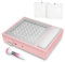 Madenia Professional Nail Dust Collector - 56W Dust Collector Nail Salon with 2 Reusable Filters and 1 Brush, Powerful Nail Dust Extractor Nail Vacuum Cleaner Fan for Acrylic Gel Nails, Pink