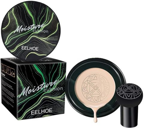 EONFAVE Mushroom Head Air Cushion CC Creme, 2025 Neu Beauty Foundation für Feuchtigkeitsspendender Concealer, Gleichmäßige Hautfarbe, Langlebig (Ivory)
