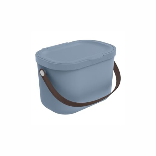 Rotho Babydesign Nappy Pail Yuma - Odour-Proof Nappy bin Made of Recycled Plastic, hygienic & Environmentally Friendly - with lid & Carrying Handle, Space-Saving & Easy to Clean, Ideal for Baby Rooms