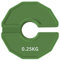 Geofray 1 Pc Gym Micro Plates Dumbbell Fractional Weight Plate Rubber Fractional Weight Plates Add-on Change Green 0.25KG