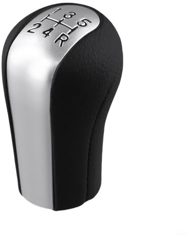 MeevrgR Elegante pomo de palanca de cambios para Toyota, Corolla, Rav4, Yaris 5 velocidades/6 velocidades, acabado cromado mate (5 velocidades)