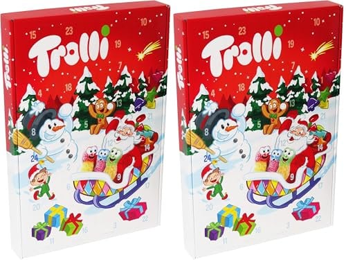 Trolli Adventskalender, 2er Pack (1 x 465g)