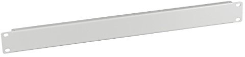 kab24® Blindabdeckung Frontplatte Blindplatte Abdeckung 19 Zoll 1HE grau RAL 7035