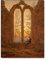 Wandkings Leinwandbilder von Caspar David Friedrich - Wähle ein Motiv & Größe: Träumender Mann in Kirchenruine - 30 x 40 cm