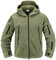 Memoryee Uomo Giacche Antivento Giacca in Pile Outdoor Militare Caldo Cappotto/Green/M