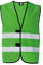 KORNTEX Warnweste mit Klettverschluss Dortmund - Sicherheitsweste Pannenweste – EN 17353 zertifiziert, 360° Reflexstreifen, 4XL, grün, stark reflektierend für beste Sichtbarkeit, Unisex