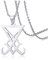 XUANPAI Sigil of Lucifer Siegel des Satans Symbol Schwarz Edelstahl Talisman Anhänger Halskette für Männer Frauen, Halloween Schmuck,Silber
