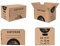 BOXPACKING | Umzugskarton, Verpackung und Aufbewahrung 20 Stück | 43x30x25 cm | Mit Griffen | Verstärkte Einkanal-Wellpappe