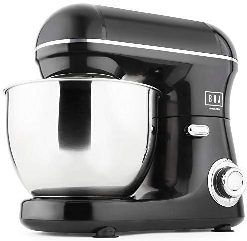 BOJ Amasadora FP-4000, Robot de Cocina, Amasador, Batidora Repostería, Bol 4L Inoxidable, Motor Full Metallic 600W, Accesorios teflonados aptos para lavavajillas