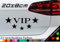 VIP Sterne Sticker Aufkleber Promi Star 5 Sterne Very Important Person 20x8cm in 21 Farben