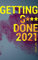 Tageskalender 2021: Getting s*** done, Aquarell, blau-pink-gelb