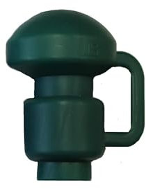 walexo Kappen für Innenliegendes Sicherheitsnetz Stangen Ø 25 mm oder Ø 28 mm (Ø 28 mm, 6 x Grün)