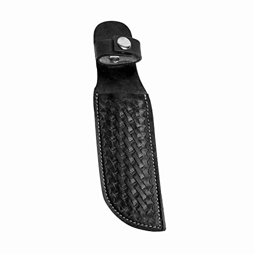 Hulara_Genuine Leather Case Handmade Real Leather Knife Sheaths with Belt Loop Pocket Knife Holder for Belt 7 Blade Fits Knife Holster