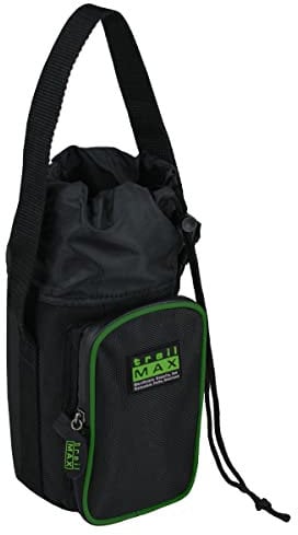 TrailMax 500 Series Water Bottle Horse Saddle Bag; Insulated and Padded Drink Holder; Water Bottle Holder; Western & Endurance Saddle Water Carrier; Water Bottle Not Included; Green Piping