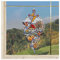DSD Design-Studio Drechsler Fensterbild Herbstlandschaft mit Drachen und Vögeln Plauener Spitze Fensterdeko Herbst 34 x 17 cm