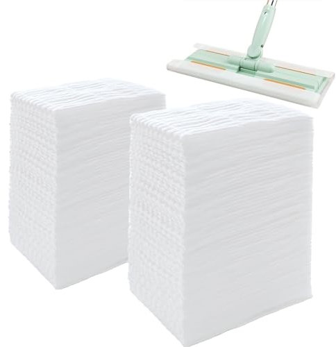 KMAKII Dry Dusting Cloths,Dry Sweeping Cloths,Dry Mop Refills Sweeper Disposable Dusting Cloths Dry Sweeping Refills,8.6 inchx11.8 inch,White 60 Count