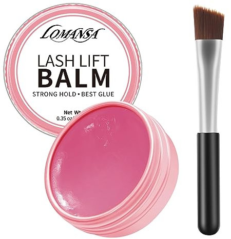 Lomansa Wimpernlifting Kleber, Lash Glue Balm, Lash Lift Glue für Wimpern Lifting und Brow Lifting, Hochviskoses, Viele Geschmacksrichtungen(Strawberry)