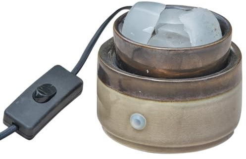 ABB4US | Chauffe-Bougie parfumé 3 en 1 | Diffuseur d'huiles essentielles | Brûleur d'huiles parfumées | Chauffe-Cire et Bougie | Désodorisant d'intérieur | Comprend 6 Paquets de cires parfumées