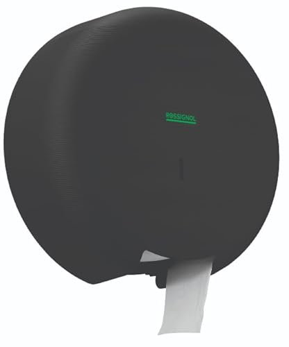 Distributeur papier hygiénique Eclipse Green - 200m - noir mat