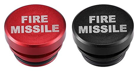 A ABSOPRO 2 Stück Zigarettenanzünder Stecker Abdeckung Kappe Staubdicht Rot Schwarz