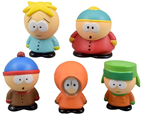Juzinqu Actionfigur | 5 Stück Kenny Figuren | Merchandise Anime Spielzeug Ornamente | Zeichentrickfiguren, Puppe, Kuchendekoration, Partyzubehör für Kinder