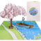 Sweetpopup® Pop Up Karte Kirschblüten Baum - 3D Geburtstagskarte Ich Liebe Dich | Romantische Liebeskarte Glückwunschkarte für Hochzeit Verlobung Jahrestag Valentinstag | Verliebtes Paar im Boot 034