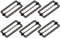 sourcing map Metall Gürtelschnalle 40x17x2.3mm, 6 Pcs Pistolenfarbe Leiterschnalle Zinklegierung Schiebeschnalle Taschenzubehör zum Nähen für Handtaschen, Geldbeutel, Rucksack Reparatur