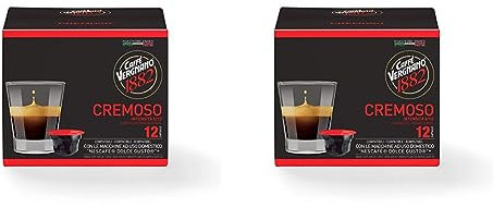 Capsules Café Compatibles Nescafé Dolce Gusto, Cremoso - 1 étui de 12 capsules (Lot de 2)