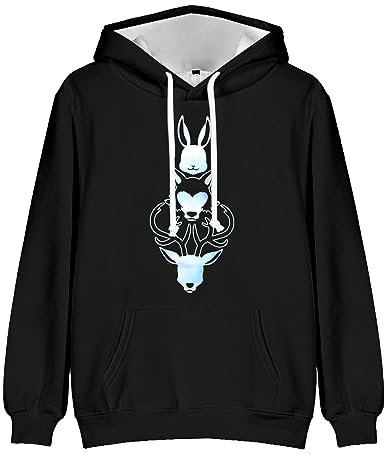 Gooyeh BEASTARS Felpa Haru/legoshi cartone animato stampato felpa con cappuccio stile neutro casual moda maglione stampato felpa