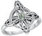 Hexen Knoten Ringe 925 Sterling Silber Moosachat Hexen Muttertag Schmuck Geschenk für Damen