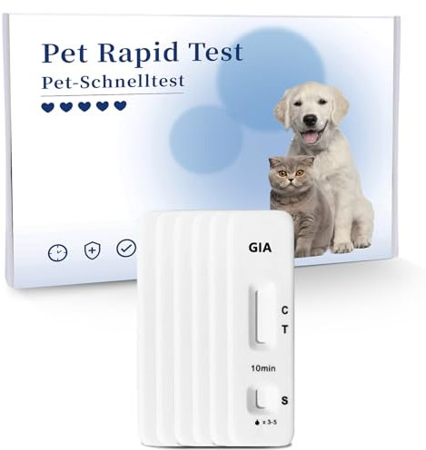 BELABB® Giardien Test Hund & Katze Test-Sets für Aquarien - Einfache Anwendung, Schnelle Ergebnisse, 6 Stück