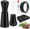 SZSMD Espresso Hand Tamper Set Einschließlich 0.35mm 7 Nadeln Espresso Kaffee Rührer mit Extra 10 austauschbaren Nadeln, 51mm Espresso Dosiertrichter, Silikon Gel Kaffee Tamper Matte