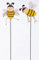 Hline 2 Stück Blumenstecker Biene Gartenstecker für Blumentopf oder Gartendekoration