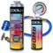 Cool5 Kit de reparación de aire acondicionado de verano, kit completo AC 5 en 1 (R134a Gas de repuesto) con manguera de medición – para coches 1995 – 2016, 290 g + 70 % Producto Refresshing Bomb