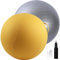 WTZHHK 65 cm Gymnastikball, Pilates-Yoga-Ball, Schwangerschaftsball, Balance-Ball für Sitzball-Fitnessball Yoga Ball pilatesball Stoff mit pumpe Exercise Ring bürostuhl Gym Balls(Golden Yellow)