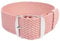 ClassicWatchStraps Perlon Uhrenarmband | Rosa - 12 mm - Schließe: Silber Gebürstet | Nylon | Ersatz-Armband