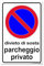 TLDSHOP® - Cartello Segnaletico - DIVIETO di SOSTA Parcheggio Privato - 20x30cm - Materiale: PVC 1mm - Quantità: Pz 1