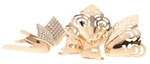 DEARMAMY Copritacco a Punta per Tacchi 3 Set Copripunta in Metallo Copripunta per Scarpe alla Moda Resistenti ai Calci per Le dei Piedi Metallo Robusto Versatile per Diversi Tacchi