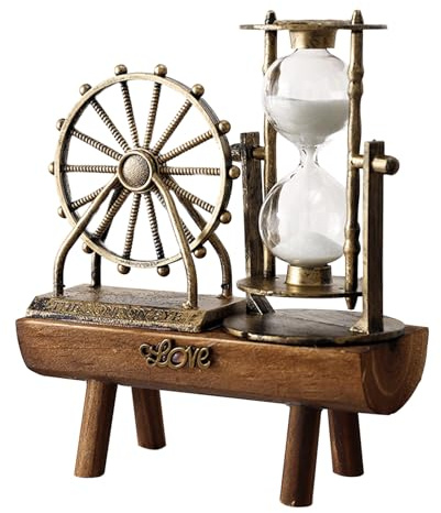 Swtgaah Retro Sanduhr Panorama Schreibtischdekoration Geburtstagsgeschenk