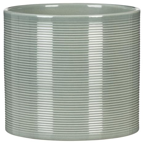 Scheurich Pot de fleurs en céramique, vert sauge, 19 cm de diamètre, 17 cm de haut, 4 l de vol.