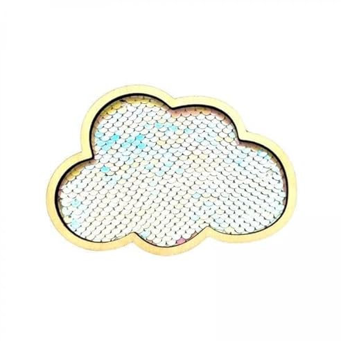 TTETTZ 3xKinder Fleißbrett, Wolken Pailletten, DIY Zubehörmaterial, Frühpädagogikspielzeug, Fleißbrett Spielzeug für Partygeschenke, Kinder, Kinde