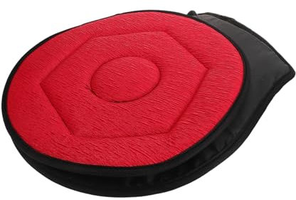 TOPBATHY Drehbares Kissen Sitz Treiber Schwenken Unterlage Schaum Car Swivel Seat Drehbares Stoffkissen Plissierter Stoff Rot