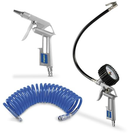 GOODYEAR - Kit de 3 herramientas de aire comprimido para compresores de aire presión 8 bar