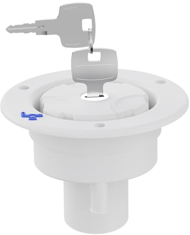 Syengery Entrée D'eau Remplacement Pour Camping-Car | Vanne Verrouillable Avec Clés Pour Entrée D'eau,Trappe De Remplissage Résistante Aux Températures Pour Remorque Caravane Bateau Camion Camping