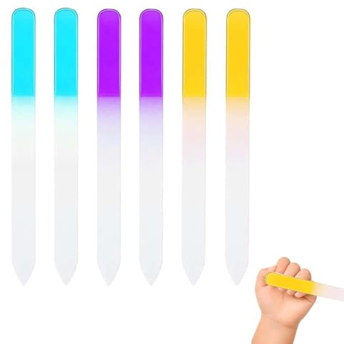 UIEXAY Lima De Uñas Para Bebé, 6 Unidades, Cuidado De Bebés, Cristal De Cristal, Limas De Uñas, Los Mejores Regalos, Para Bebés Y Niños Pequeños