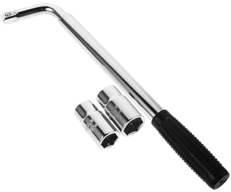 Hohopeti Manico Cricchetto per Cricchetto Auto Scissor Jack Attrezzo per Smontaggio Ruote Design Sicuro e Resistente per Auto e Furgoni