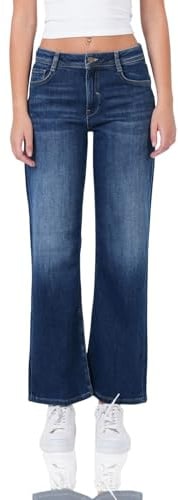 Miracle of Denim M.O.D Nicola Damen Wide Leg Jeans – Wide Leg Damenjeans, Blaue Baumwolle Jeans, lässige Hose, komfortable Damenhose, entspannte Casual Jeans, vielseitig kombinierbar