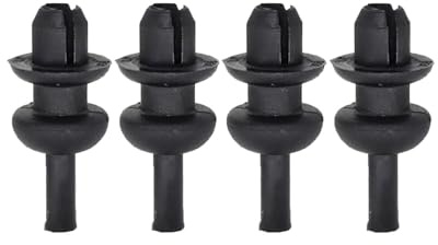 FPTYUE 4 Stück Schwarze Nylon-Klammern für die Gepäckraumablage 7903077159 Passend für Opel Corsa F 2019–2021