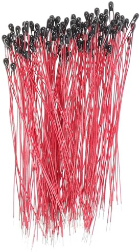 STOBAZA 100 Stück Ntc Temperatursensor 100k 3950 Thermistor mit Negativem Temperaturkoeffizienten Strombegrenzer Ersatzthermistor für Heizungs und Klimaanlagen Digitaler Temperaturfühler