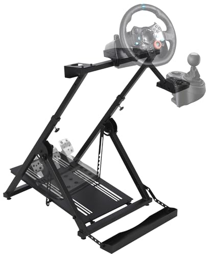 CuteHairy Steering Wheel Stand, Height and Tilt Adjustable Steering Wheel Stand for Logitech G25, G27, G29, G920 PS4 Xbox T500D Fanatec T3PA TGT Driving Simulator Cockpit